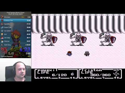 Final Fantasy Mystic Quest Speedrun (Any% No Shop Glitch) - 2:35:22
