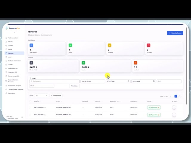 Tutoriel vidéo : Rapprochement bancaire — Formation FacturesPro
