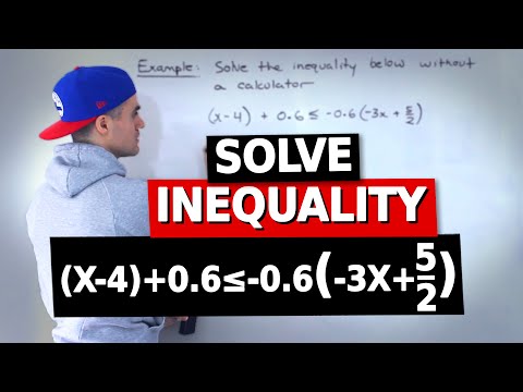 QMS 110 (Test/Midterm 2 Review) - Solve Inequality Problem - Ryerson