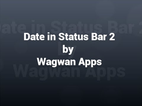 Date Status Bar 2 Video