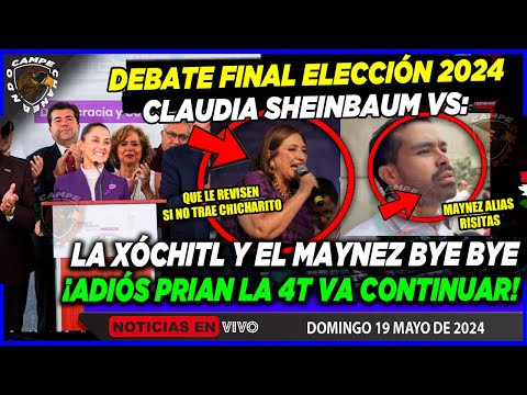 EN VIVO TERCER DEBATE ¡CLAUDIA SHEINBAUM VS XÓCHITL Y MAYNEZ! 2024 ULTIMO ANTES DE LA ELECCIÓN