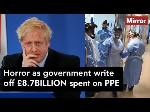 Tory government writes off £8.7billion spent on PPE