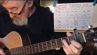 LE CIMETIERE DES ELEPHANTS DE EDDY MITCHELL .   tuto guitare