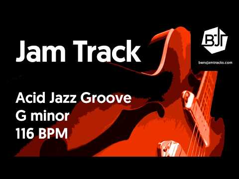 Acid Jazz Groove Jam Track in G minor "Labyrinth of Groove" - BJT #36