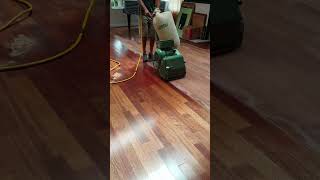 Hardwood floor refinishing video