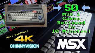 ChinnyVision - Ep 375 - 50 MSX Games Reviewed In Under 10 Minutes