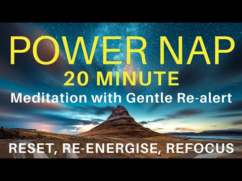 20 Minute Power Nap Meditation to Relax Energise Focus & Study Meditation | Guided Sleep Meditation