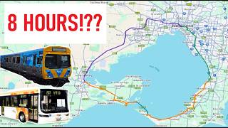 Around Melbourne in 8 HOURS by Public Transport ONLY