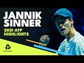 Four Titles, Maiden Masters 1000 Final & Nitto ATP Finals Debut! | Jannik Sinner 2021 ATP Highlights