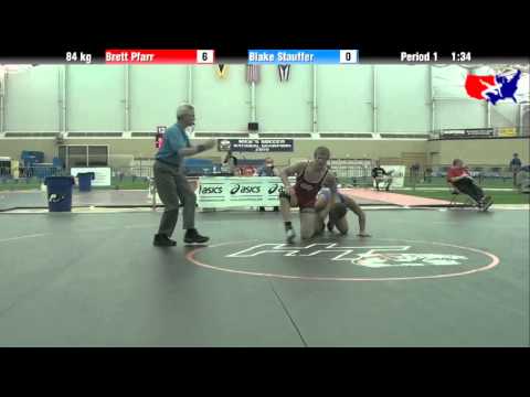 Brett Pfarr vs. Blake Stauffer at 2013 ASICS University Nationals - FS