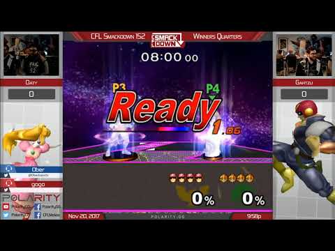 CFL Smackdown 152 Melee - Oaty (Peach) vs Gahtzu (Falcon) - Winners Quarters