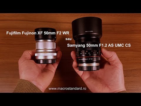 Click aici pentru vizualizare Obiectiv Fujifilm Fujinon XF 50mm F2 WR sau Samyang/Rokinon 50mm F1.2 AS UMC CS Obiectiv Fujifilm Fujinon XF 50mm F2 WR sau Samyang/Rokinon 50mm F1.2 AS UMC CS