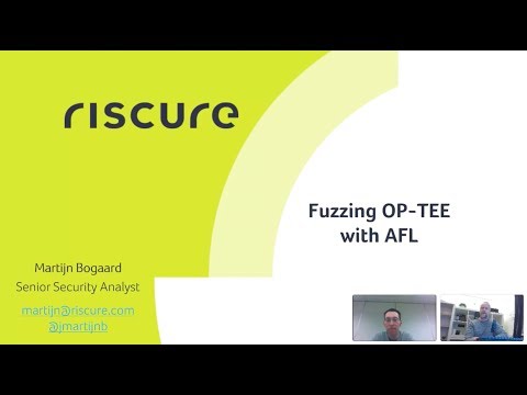 Webinar Running a fuzzing tool in OP TEE 031219