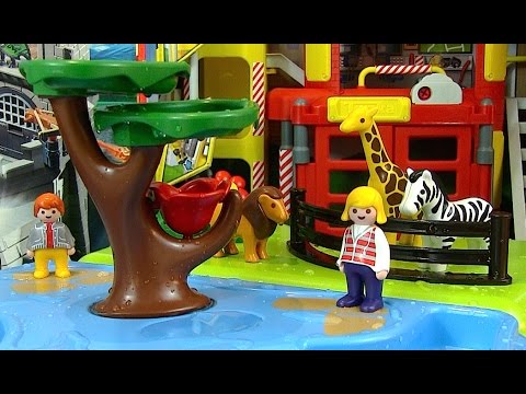 Water Play - Zoo and Aquarium 6792  -Take and Play Playmobil 1-2-3 Unbox and Review