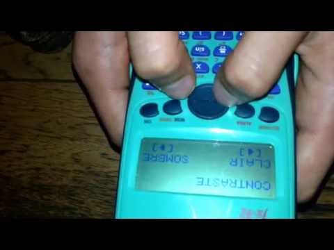 comment regler la calculatrice casio fx 92