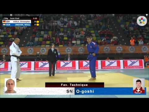 Christopher VOELK (GER) Vs Miklos UNGVARI (HUN) - Judo Grand Prix Samsun 2014 [-73kg]