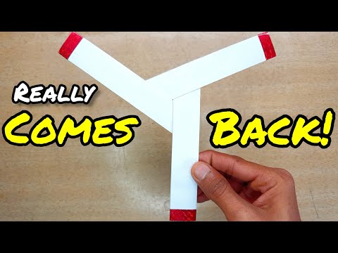 How To Make A Paper Boomerang - It's Really Comes Back