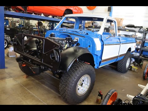 Installing Cheyenne trim on a 1972 Chevy 4x4 truck restoration with MetalWorks.