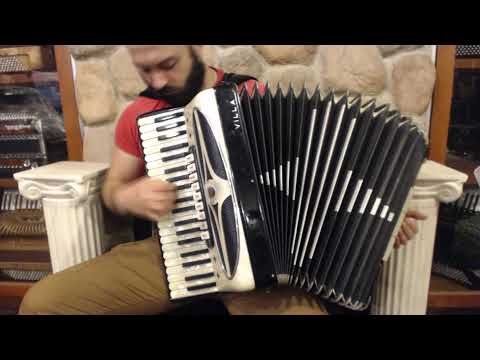 4802 - Black and White Acme Villa Special Piano Accordion LMMH 41 120 $1199