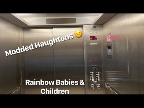 FULLY MODDED Schindler (fmr. Haughton) Traction Service Elevators @ UH Rainbow Babies & Children