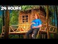 I Stayed in a TREEHOUSE for 24 Hours! *PREGNANT*