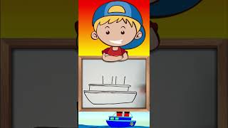 How to Draw a Ship for Kids 🚢 Easy Step-by-Step Tutorial