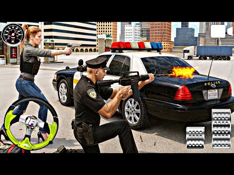 US Police Duty Car Chase Simulator Game | New Police Duty On City Game Android | Police Game #games 