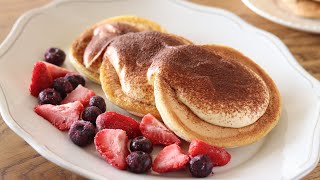 Mascarpone Cream Souffle Pancakes｜HidaMari Cooking