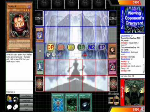Yugioh Dueling Network - Dark Worlds vs Tengu Plants