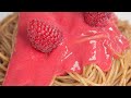 Raspberry Chocolate Spaghetti Nutella Dessert Recipe