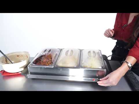 Eurolab Tray Stainless Steel Buffet Service Warmer With Eurolab Tray Stainless Steel Buffet Service Warmer With