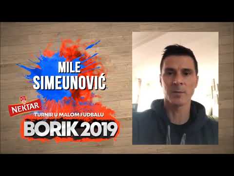Mile Simeunović - promoter turnira u malom fudbalu "Borik 2019"