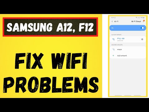 How to fix Samsung Galaxy A12, F12 Wifi Problems solved ✅