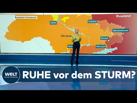 Die militärische Lage beim ANGRIFFSKRIEG in der RUSSEN in der UKRAINE