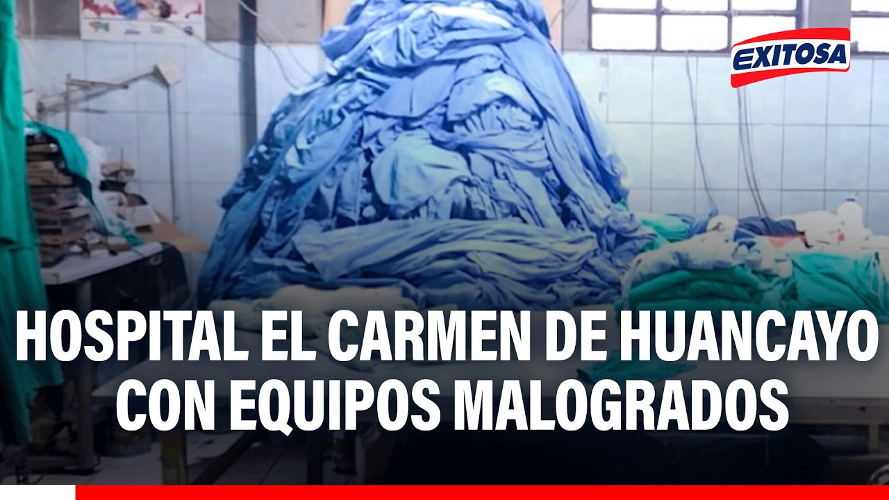 🔴🔵 Trabajadores del hospital El Carmen realizaron protesta por equipos malogrados
