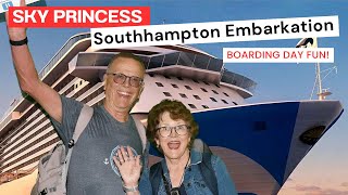 Sky Princess Southampton Embarkation and Sailaway
