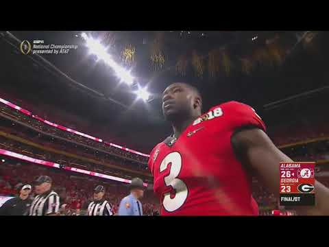 DeVonta Smith game winning touchdown vs Georgia in national championship game