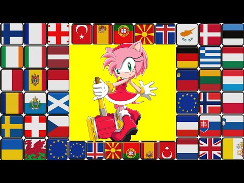 AMY Rose in- different languages meme #sonik #amyrose #googletranslate