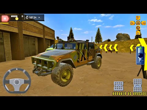 4x4 Offroad Parking Simulator #4 - 4x4 Military Truck Vehicle Unlocked - Android Gameplay FHD