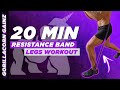 20 Minute Resistance Band Legs Workout At Home | Gorillacorn Gainz