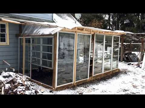 Passive Solar Greenhouse - III - Windows Framing In