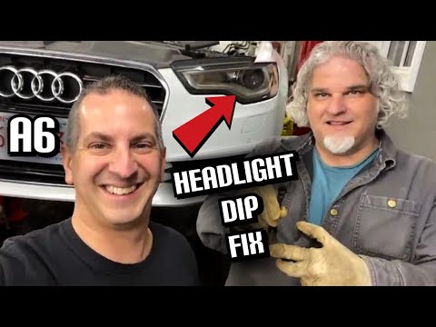 2013 Audi Quattro A6 Headlight Level Sensor Strut Repair