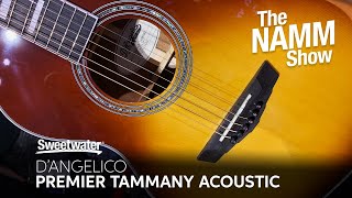 Video thumbnail for D'Angelico Premier Tammany Acoustic Guitar at Winter NAMM 2020 by Sweetwater