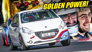 HILARIOUS Peugeot 208 GTI with Golden Engine! // Nürburgring