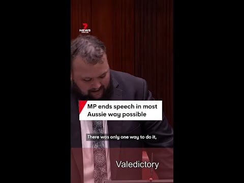 MP does a shoey in parliament