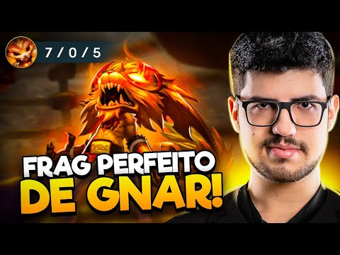 FIZ um FRAG PERFEITO! 100% de aproveitamento DE GNAR na SOLOQ!