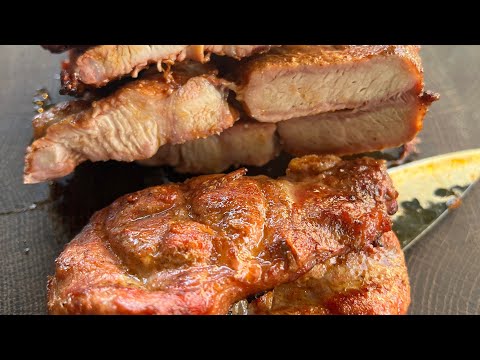 Flachgrillen am Pelletgrill