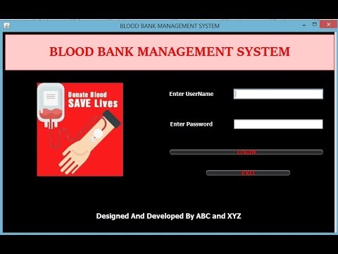 Blood Bank Management Project | Java Swing Netbeans