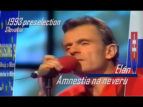 eurovision 1993 preselection ???????? Slovakia - Elán - Amnestia na neveru ᴴᴰ