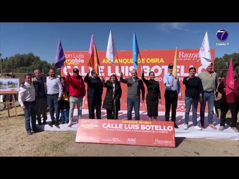 Arranca obra de pavimentación en la calle Luis Botello de la colonia Himno Nacional